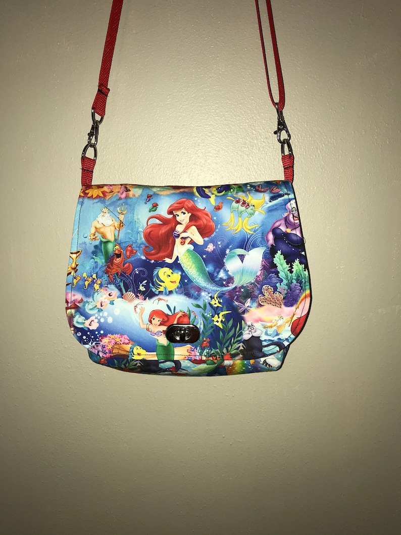 New handmade Disney Little Mermaid speedwell sling backpack bag