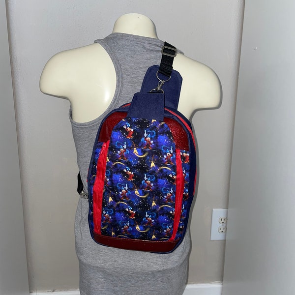 New handmade Disney classic Sorcerer Mickey Mouse speedwell sling bag