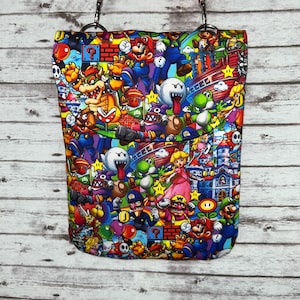 New handmade classic Mario Brothers characters crossbody bag READY TO SHIP