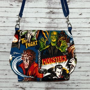 New handmade classic Monsters crossbody purse bag READY TO SHIP