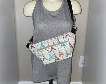New handmade Paris Eiffel Tower Fanny pack READY TO SHIP