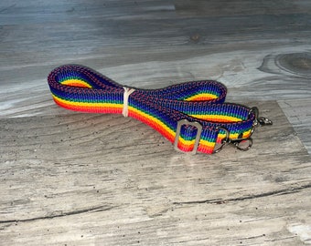 New handmade extra large rainbow pride replacement purse bag adjustable strap