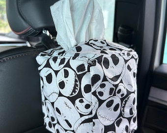 New handmade Disney Nightmare Before Christmas car tissue box cube cover READY TO SHIP