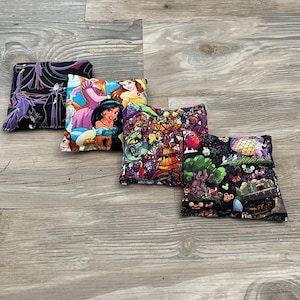 New handmade classic Disney characters Cornhole game bags set of 4 READY TO SHIP