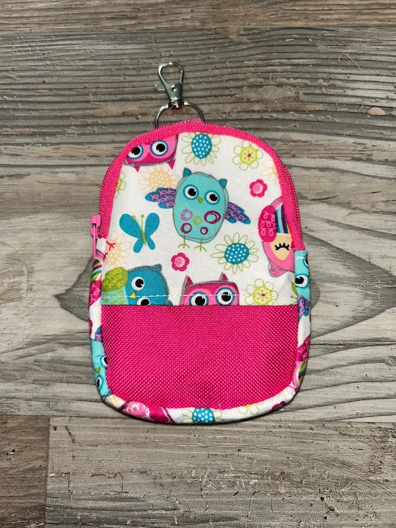 NEW Pink Owl Backpack NOVELTY BAG! Colorful Owl Backpack - Waterproof Book Bag with Smiling Owl  main image 2