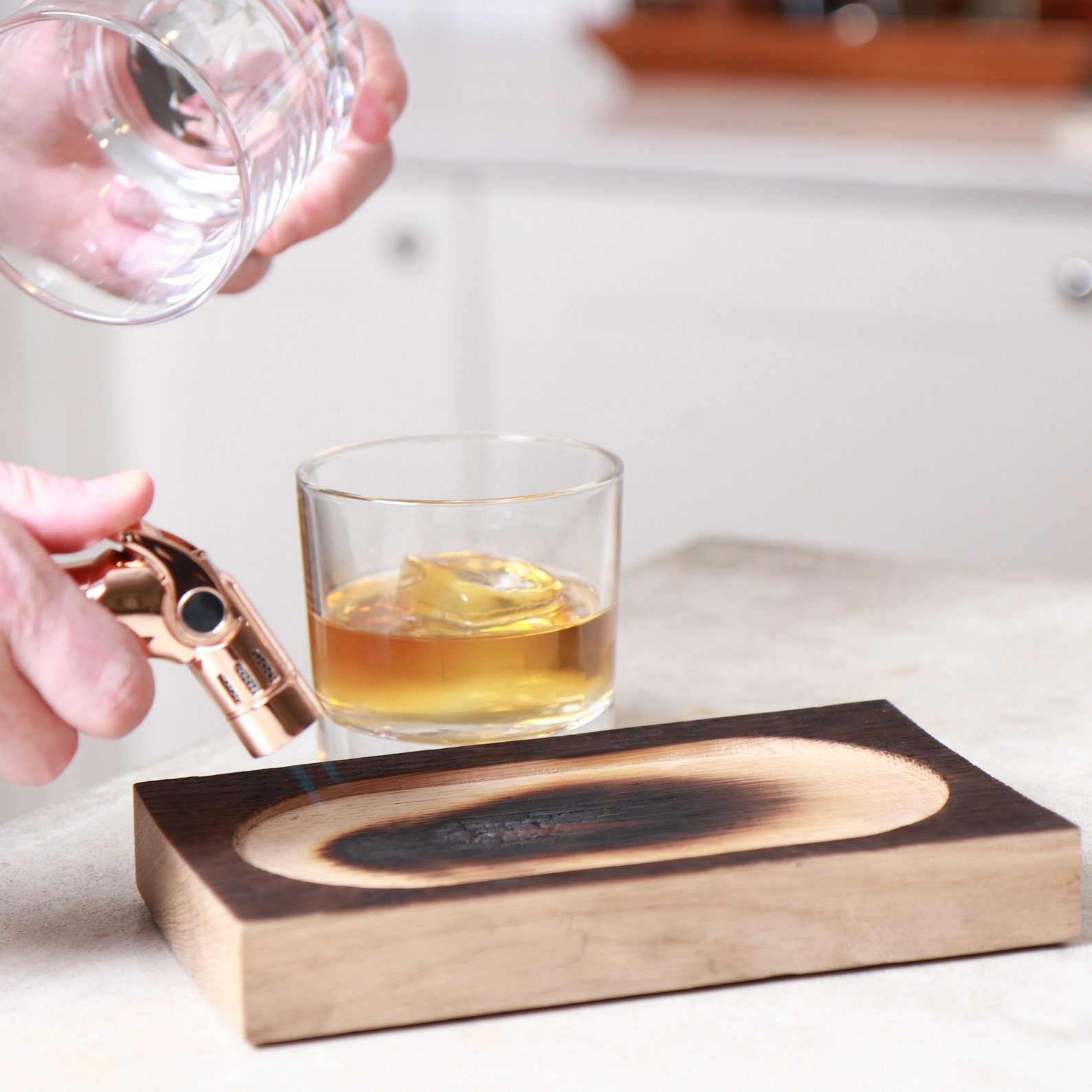 Whiskey Barrel Wood Board Smoking Cocktail Replacement Etsy
