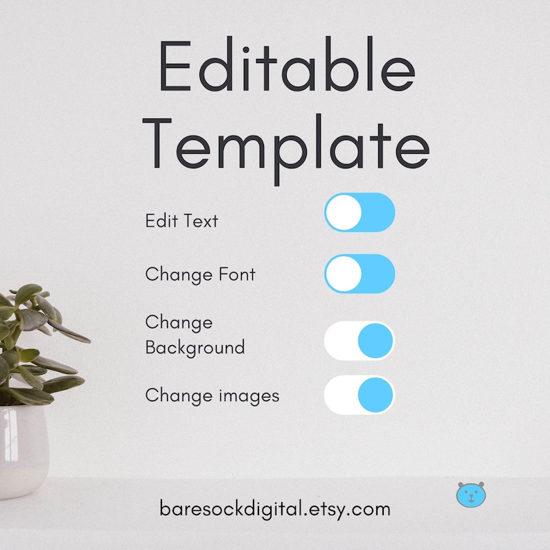 Editable Birthday Mobile Phone Party Invitation Blue and Green Dinosaur