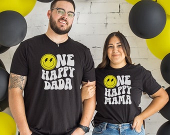 One Happy Dude 1st Birthday Family Shirts: Passende Smiley Tees