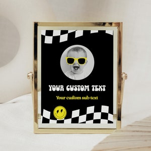 One Happy Dude Birthday Decorations, Printable First Birthday Custom Sign Template
