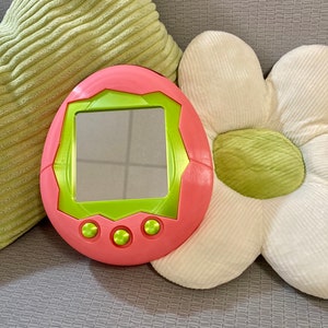 Tamagotchi Wall Mirror Pink & Green Mini 3D Printed Hanging Home Decor 90s Nostalgia Vpet Digimon Funky