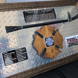 Custom Fire Academy Plaque w/ Haligan