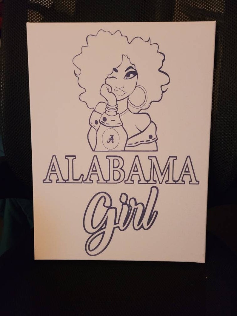 Alabama Girl Sip and Paint Bama Girl DIY Paint Kit DIY Etsy