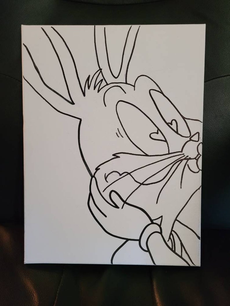 Lola & Bugs Bunny Couples Sip and Paint Kit DIY Couple Paint Etsy