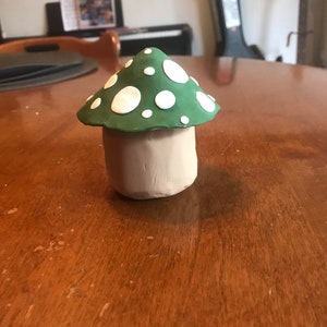 Green Mushroom Jar for Storage
