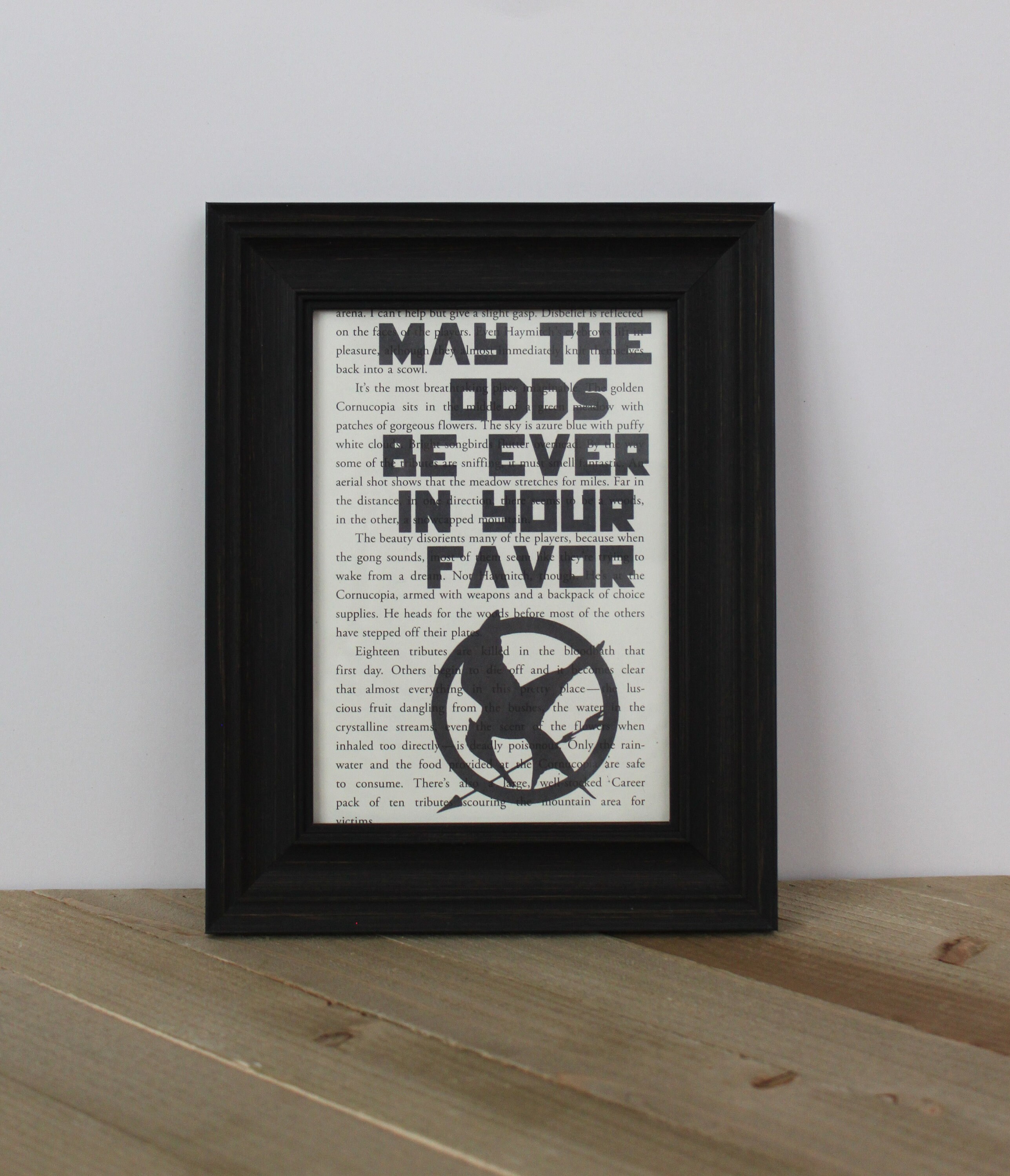 Hunger Games May the Odds Be Ever in Your Favor Book Page | Etsy
