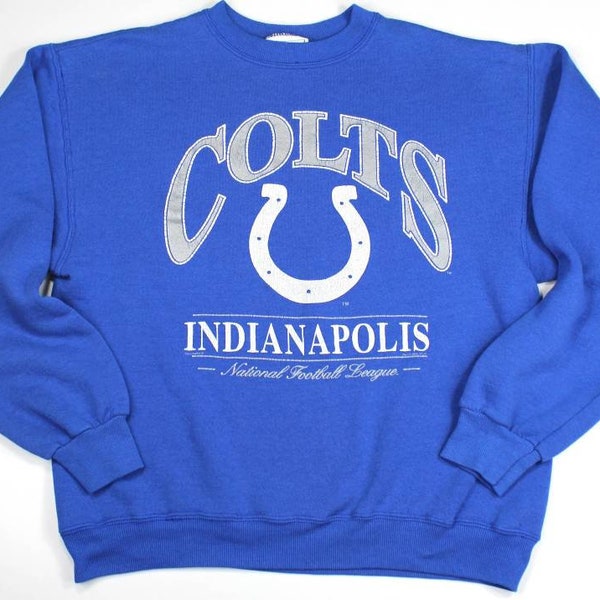 Vintage Indianapolis Colts NFL crewneck sweater sweatshirt jumper pullover sweat football Lee XL Extra large 80s 90s