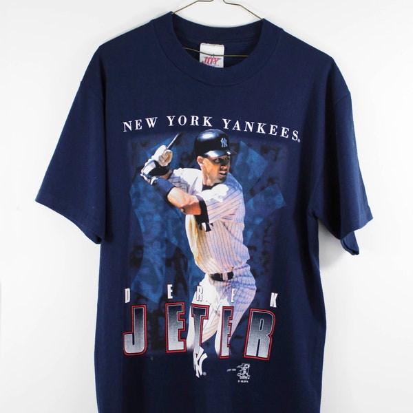 t-shirt vintage Derek-Jeter / vintage New York Yankees / Athletic Streetwear / 90s Hip-Hop Clothing / MLB Jersey / années 90 Large