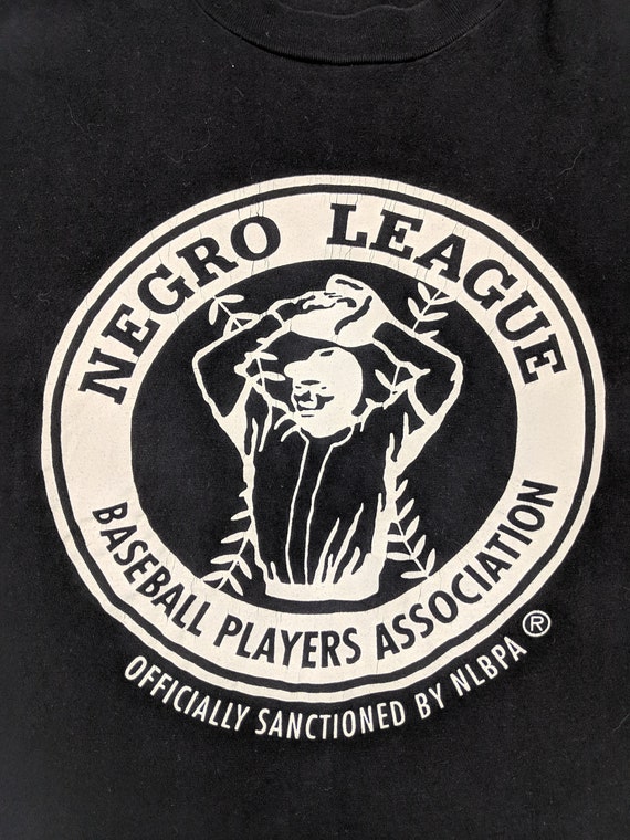 Negro League Players Association T Shirt XL 90s Black XL MLB 