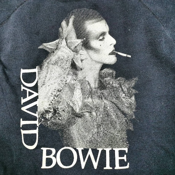 Super rare vintage 80s David Bowie raglan sweatshi