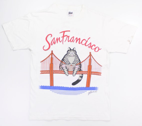 Vintage B K Wilson San Francisco Cat T-Shirt / To… - image 2