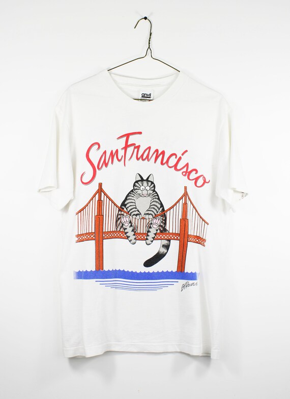 Vintage B K Wilson San Francisco Cat T-Shirt / To… - image 1