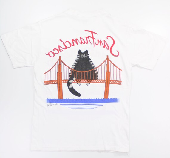 Vintage B K Wilson San Francisco Cat T-Shirt / To… - image 4