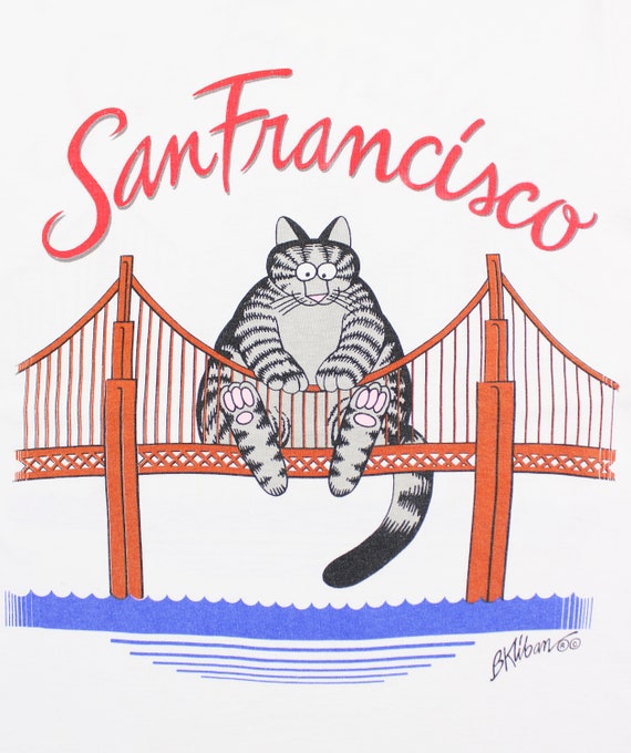 Vintage B K Wilson San Francisco Cat T-Shirt / To… - image 5