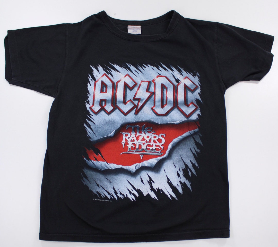 Vintage AC-DC Tour-shirt / Razors Edge / Classic Rock / Nineties Metal ...