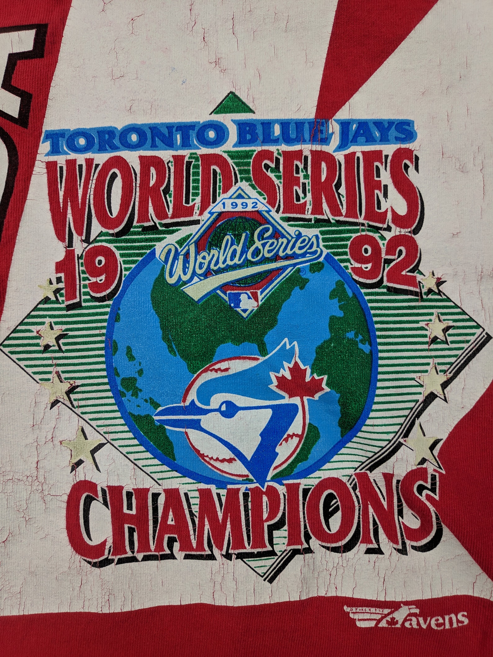 Vintage Toronto Blue Jays Championship 1992 T Shirt XL 90s Red Etsy