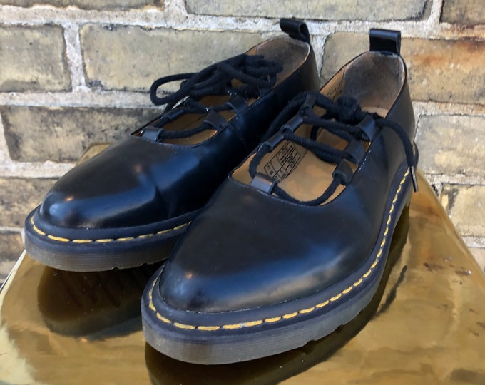 Vintage Elphie Doc Marten Ballerina Lace up Womens Oxford Etsy