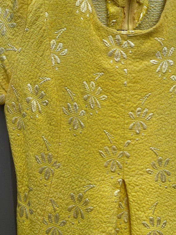 Vintage Gay Gibson Yellow Floral Brocade Baby Dol… - image 2