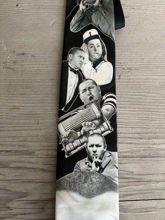 Vintage Three Stooges Curly Necktie by Ralph Marl… - image 3