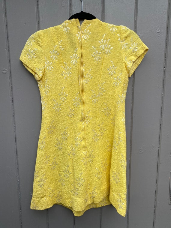 Vintage Gay Gibson Yellow Floral Brocade Baby Dol… - image 3