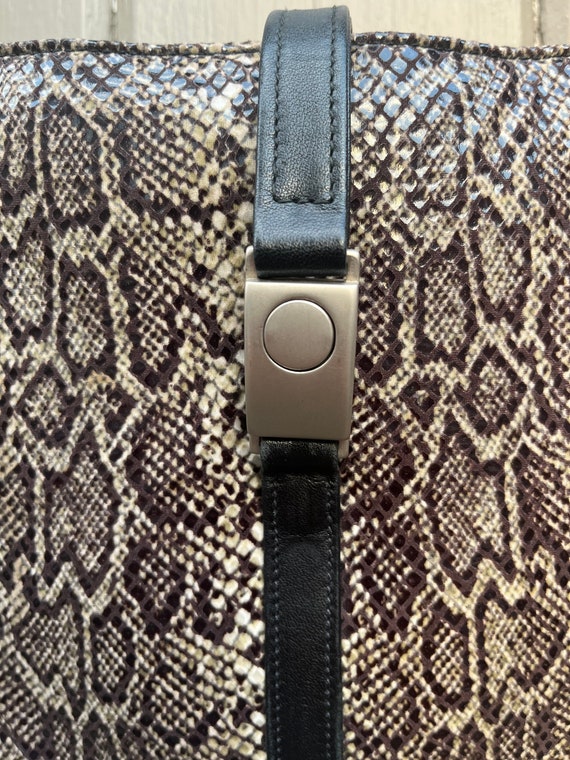 y2k Faux Snake Skin Single Strap Shoulder Bag Purse w… Gem