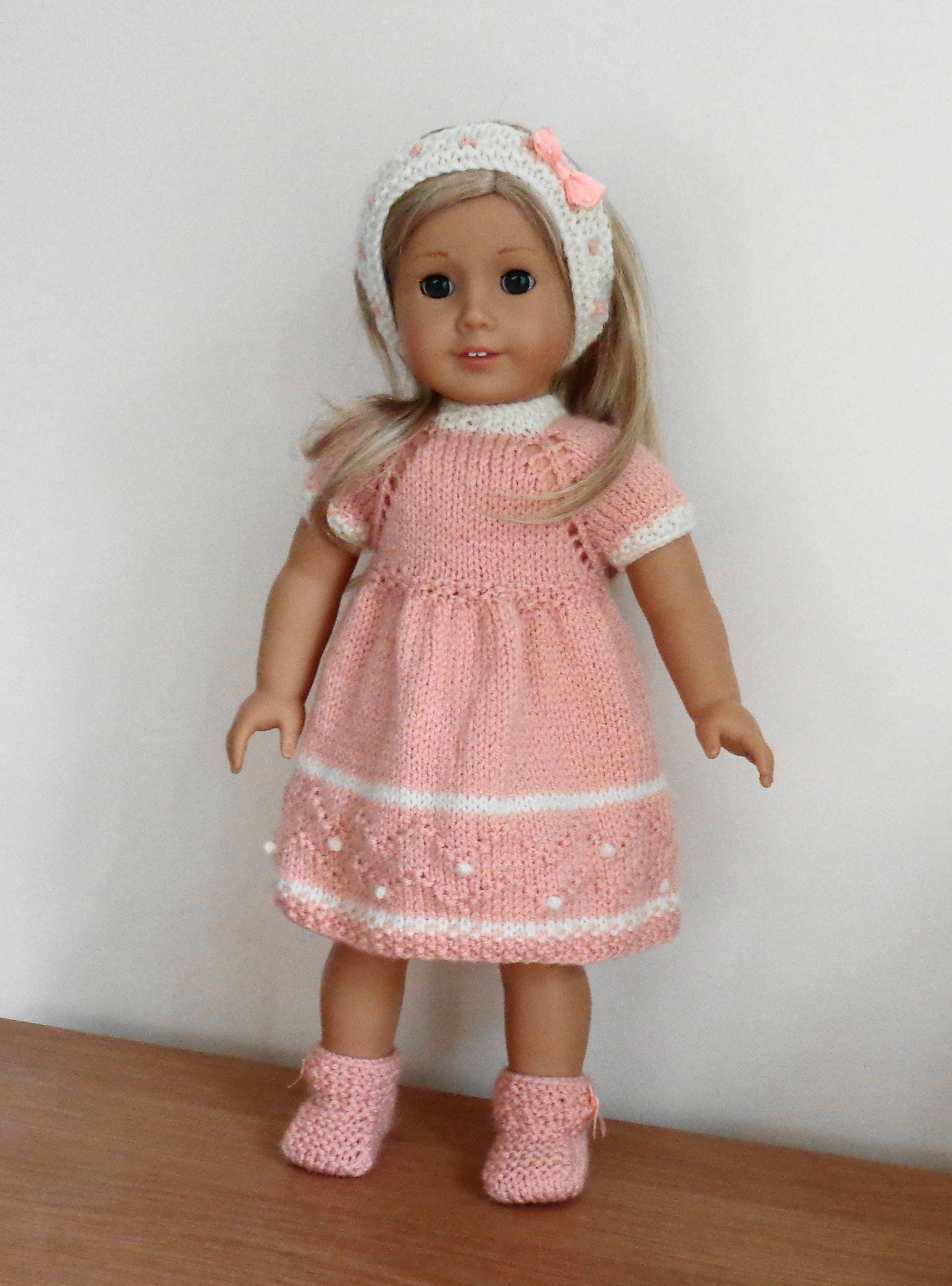 Knitting Pattern For An 18 Inch Doll American Girl Kidz N Etsy