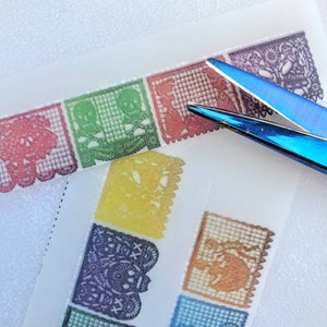 Miniatura Dias de los Muertos Papel Picado Kits 3 pacotes de variação escala 1:12 casa de bonecas em miniatura colecionável