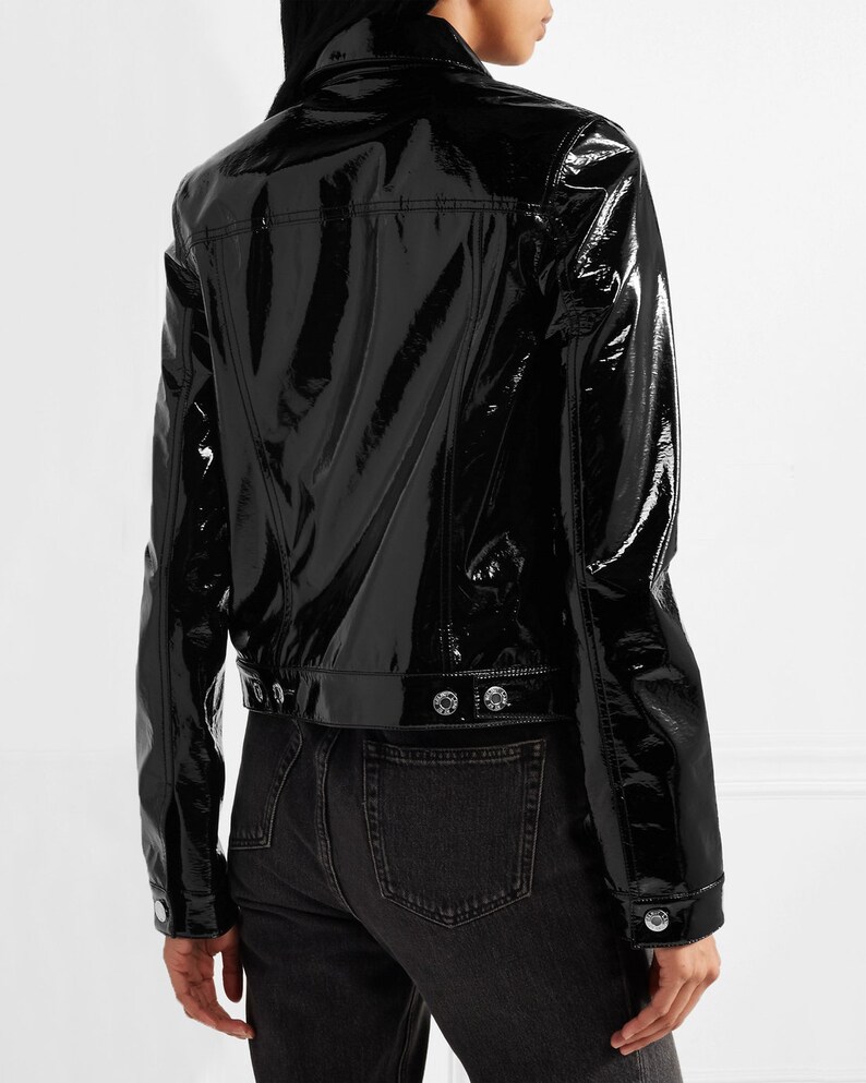 Pvc/vinyl Trucker Jacket Women's Men's 