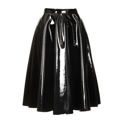 vinyl flare skirt