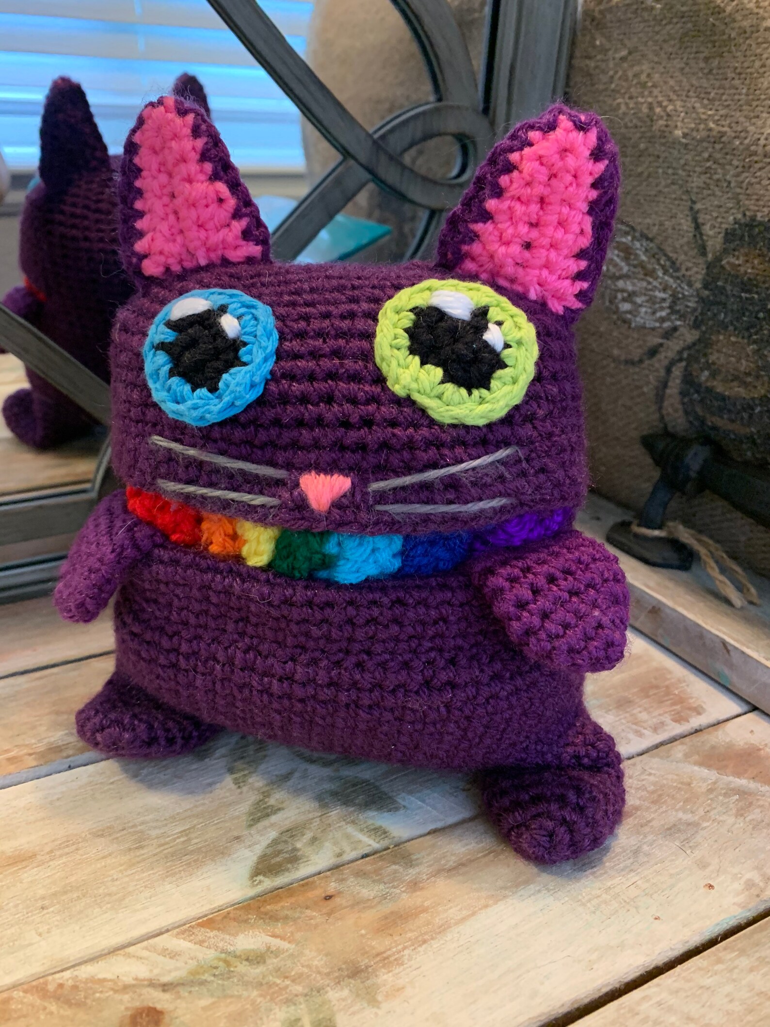 Kitty Cat Rainbow Barf Scarf, Nyan Cat Inspired, Pride, Cat Barf Scarf