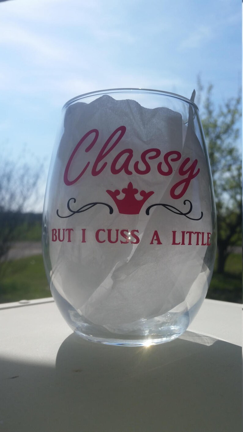 Wine Glass Tumbler / Funny Wine Glass / Wine Tumbler / Custom Etsy