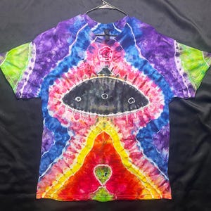 Tie Dye UFO Shirt, Tie Dye Shirt