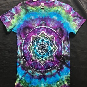 Koszula tie-dye, koszula tie-dye mandala, koszula retro