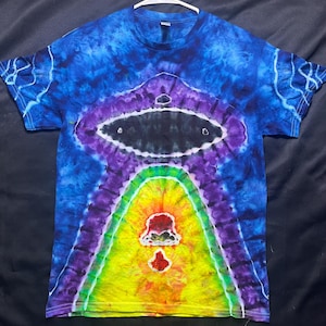 Tie Dye UFO Shirt, Tie Dye Shirt