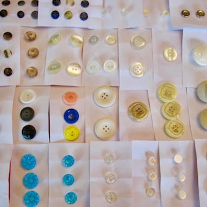 Vintage Button Lot: 100+ Mixed Buttons for Art & Crafts
