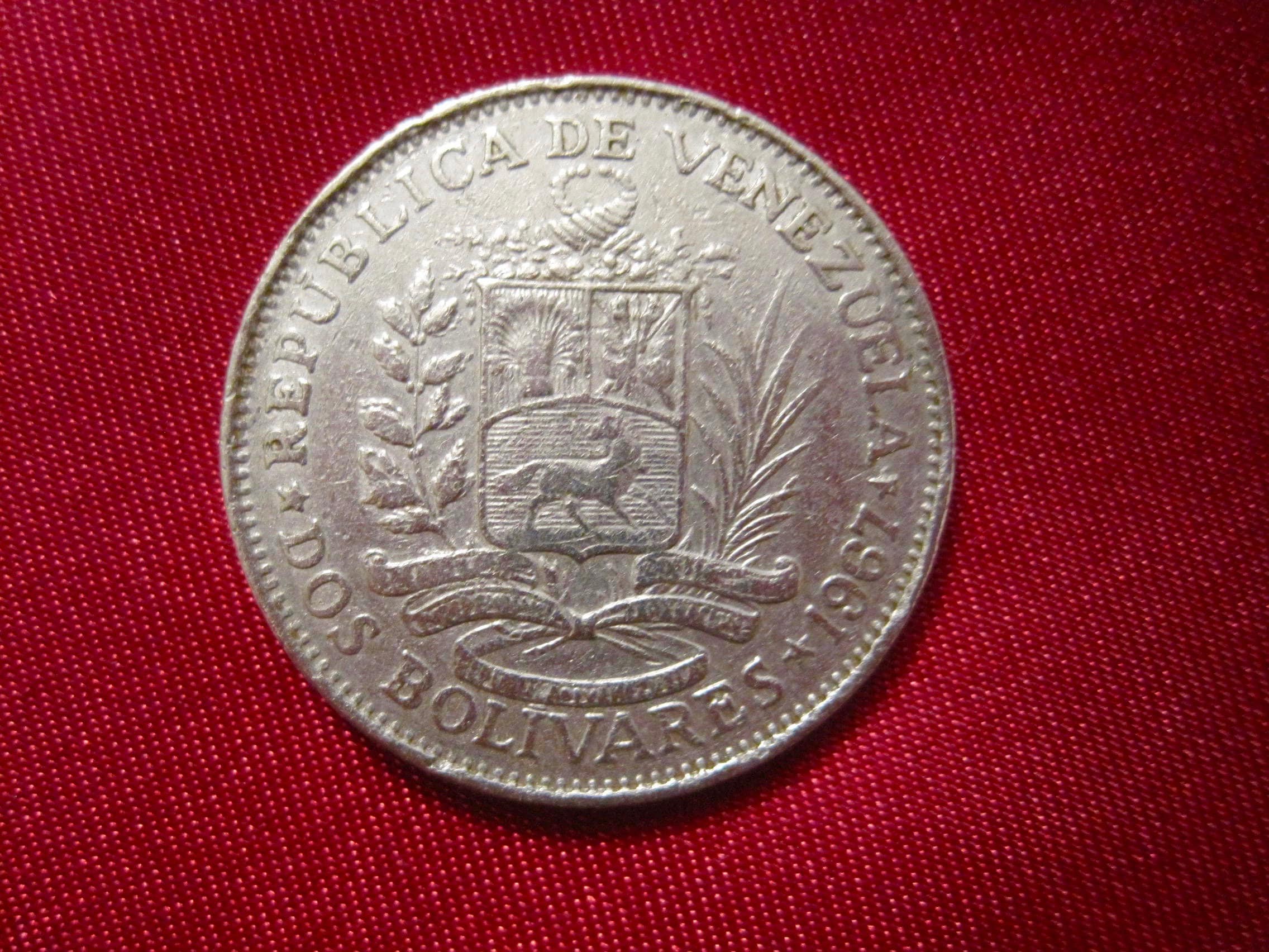 Venezuela Coin-republica De Venezuela-dos Bolivares-1967-bolivar Libertador- coin Money. - Etsy Canada