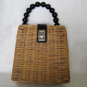 Zara black wicker bag new arrivals