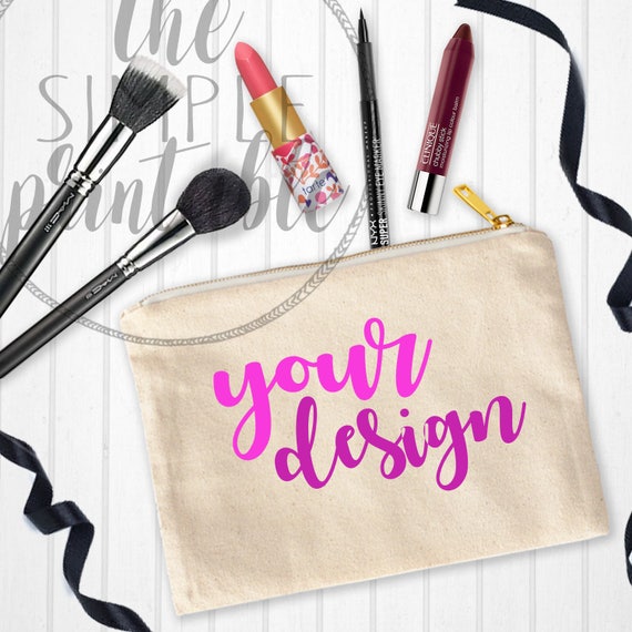 Cosmetic Bag Mockup Desktop Mockup Makeup Mockup Mock Up Etsy