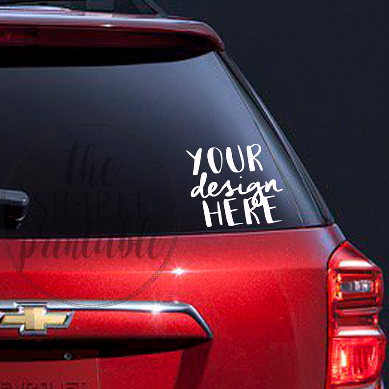  Car  decal  mockup styled mockup SVG mockup vinyl car  decal  