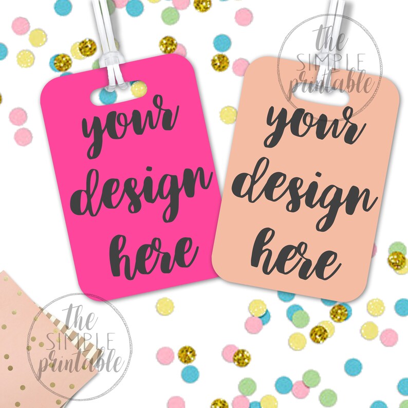 Download Luggage tag mockup styled mockup bag tag mockup diaper bag ...