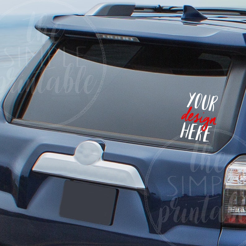 Download Car decal mockup styled mockup SVG mockup vinyl car decal ...